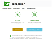 Tablet Screenshot of oregonisp.org